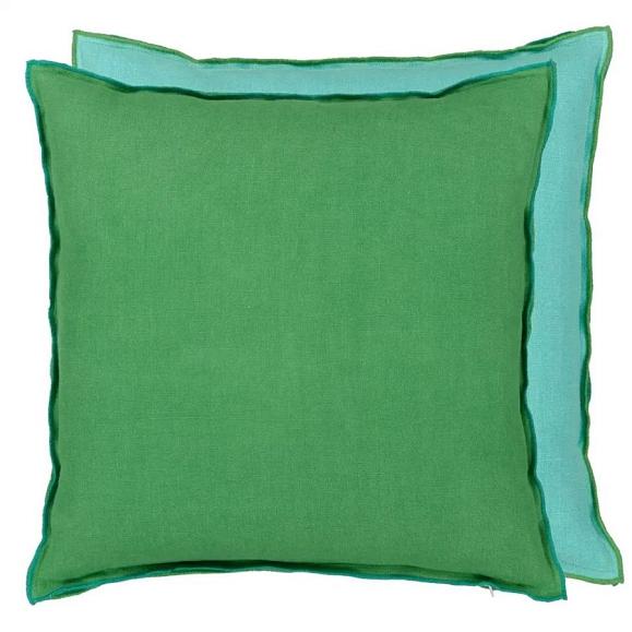 Подушка CCDG1362, Brera Lino, Emerald&Capri, Designers Guild 43x43см