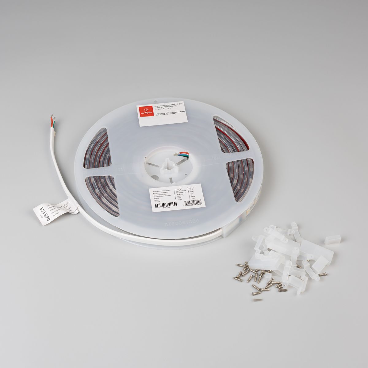 Светодиодная лента герметичная Arlight DMX-PS-B60-14mm 24V RGBW-MIX-PX6 (15 W/m, IP67, 5m) 065141