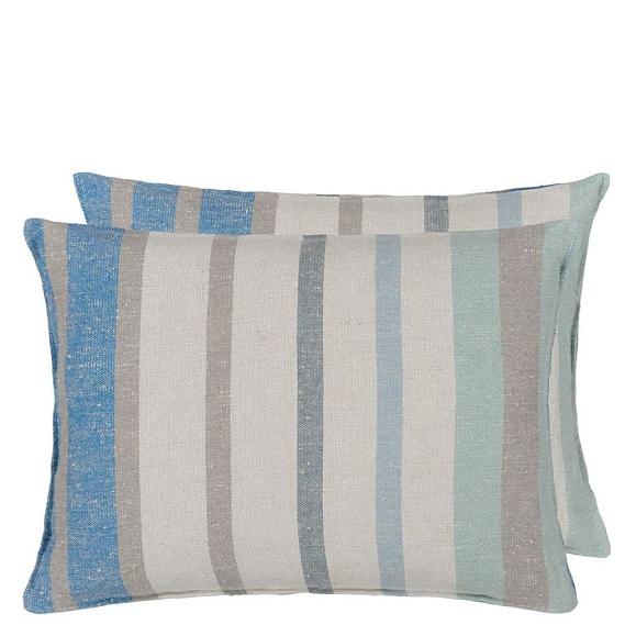 Подушка CCDG1230, Brera Corso, Aqua, Designers Guild 60 x 45см