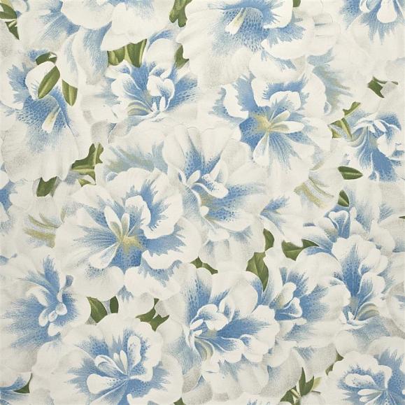 Обои John Derian PJD6004/04 Variegated Azalea Swedish Blue