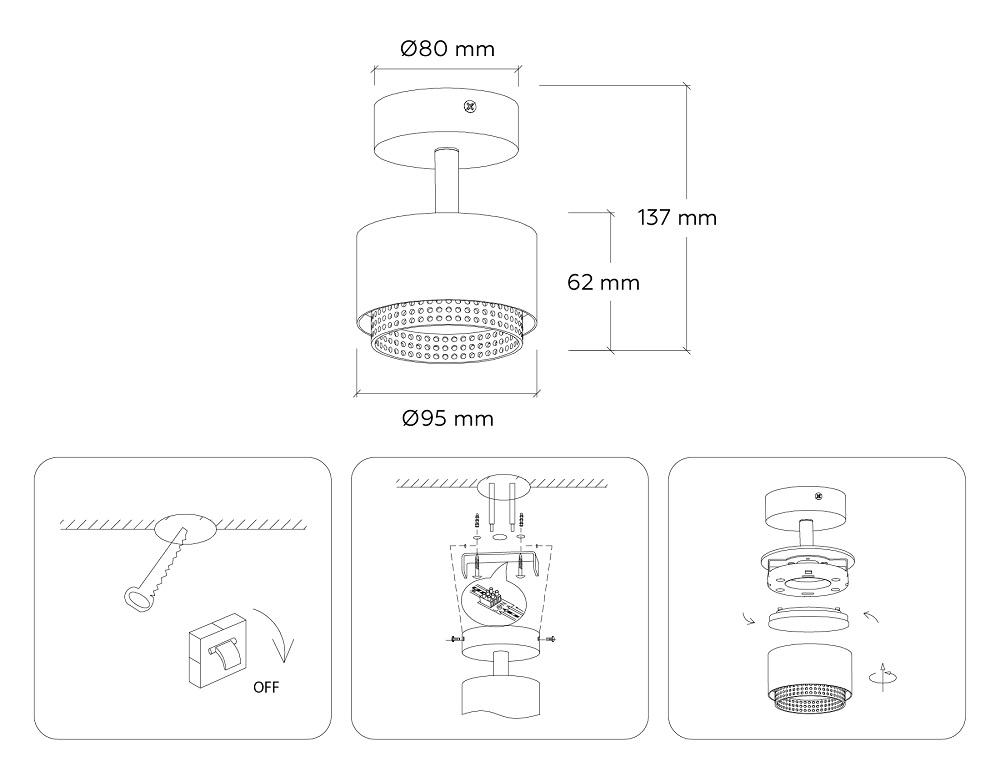 Спот Ambrella Light Techno family TN71282