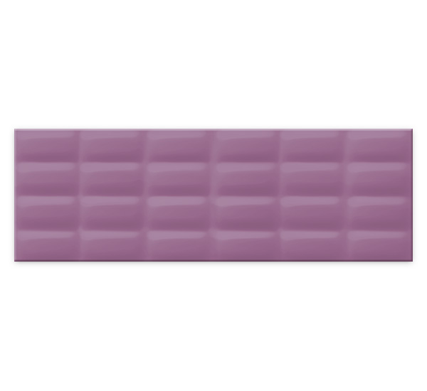 Настенная плитка Vivid Colours Violet Glossy Pillow Structure 25x75 (O-VVD-WTU221)