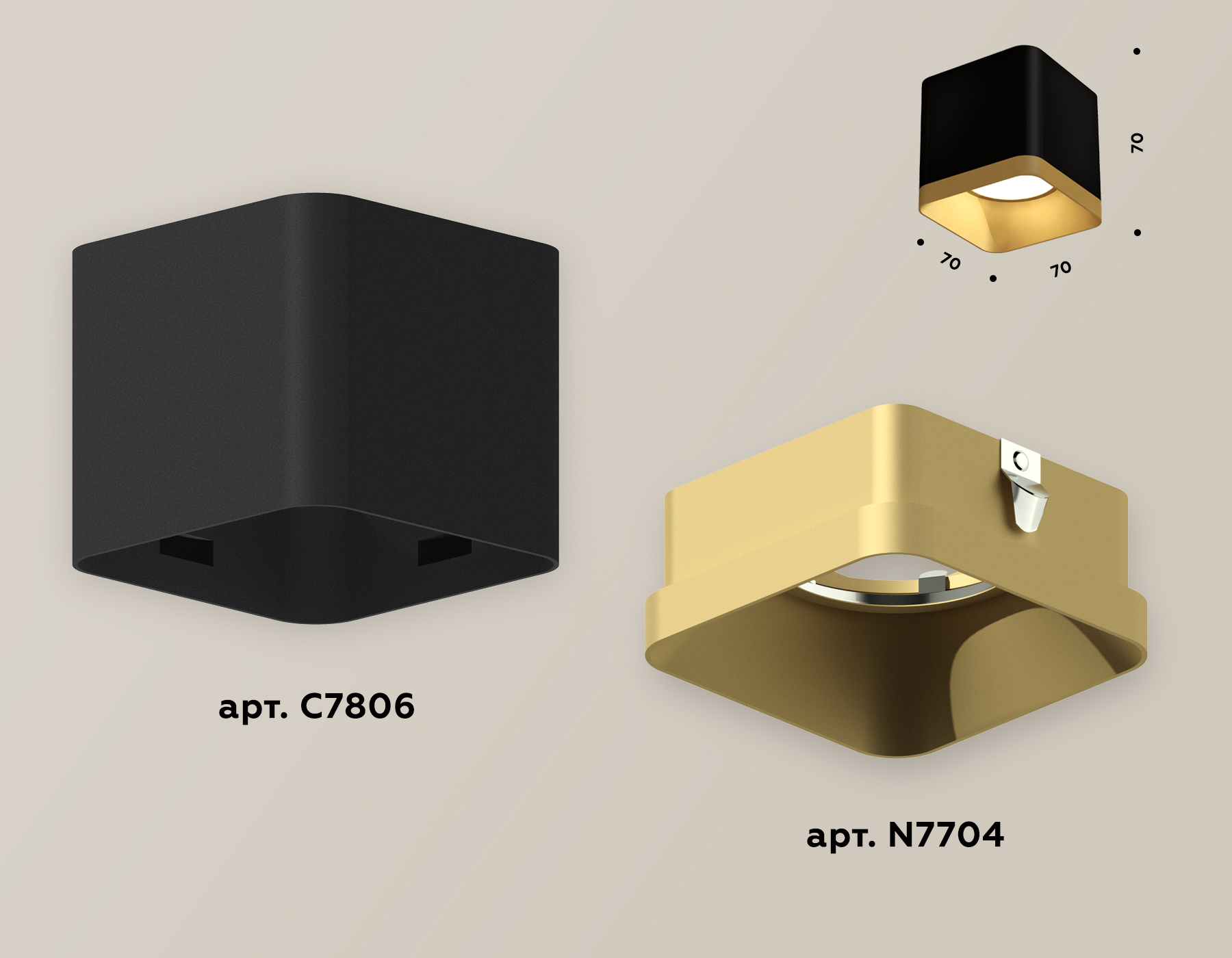 Накладной светильник Ambrella Light Techno XS7806004 (C7806, N7704)