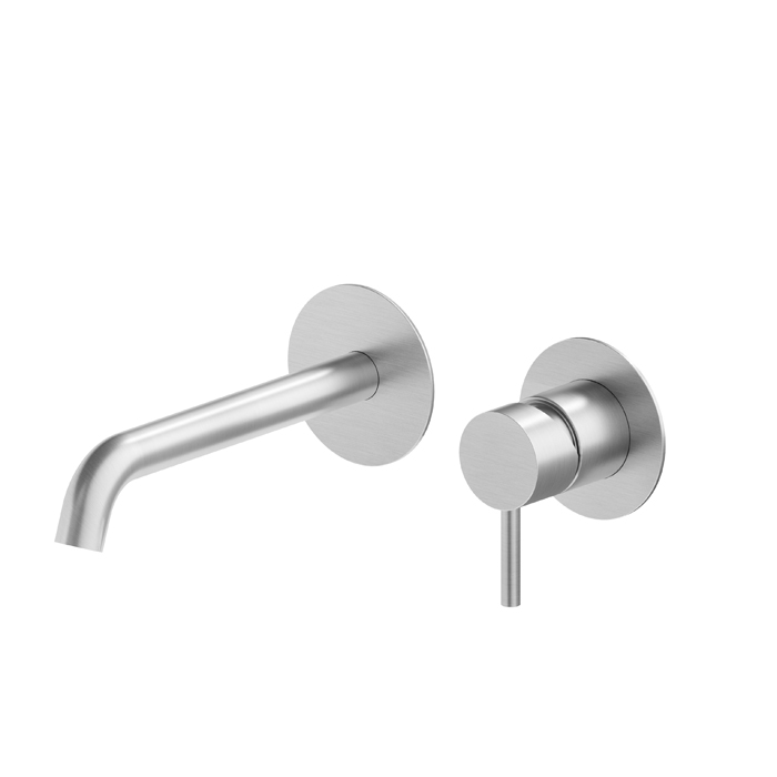 Newform X-Steel 316 Смеситель для раковины, встраиваемый, внешняя часть, цвет: нержавеющая сталь