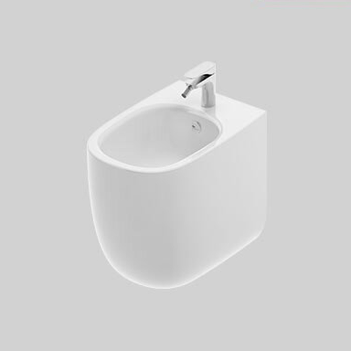Artceram Seta Биде напольное 36х54см., 1 отверстие, покрытие Saniglaze, цвет: белый
