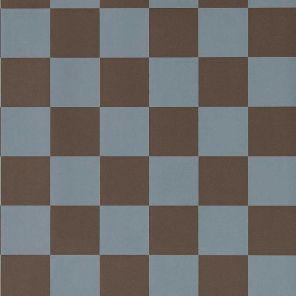 Обои Harlequin 113168 Blenets Check Atlantic/Chocolate