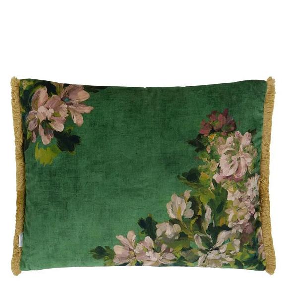 Подушка CCDG1461, Fleurs D Artistes Velours, Vintage Green, Designers Guild 60 x 45см