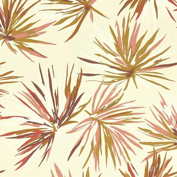 Обои Harlequin 112745 Aucuba Gold/Rosewood/Parchment
