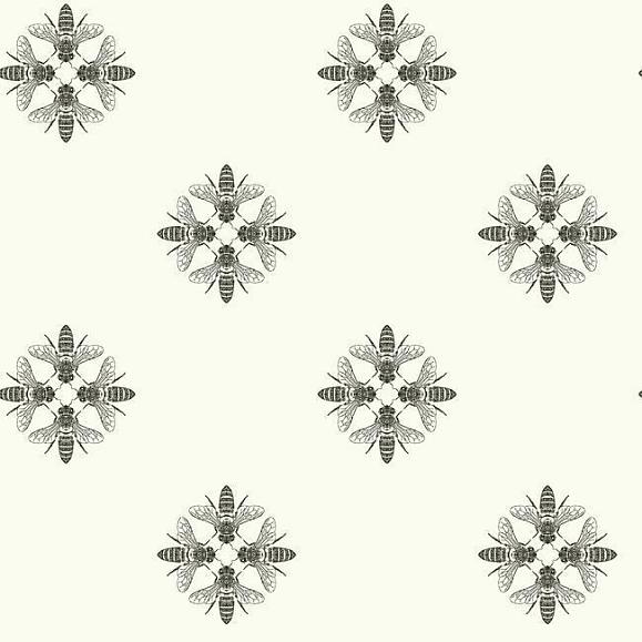Обои York ON1643 Honey Bee Black/White