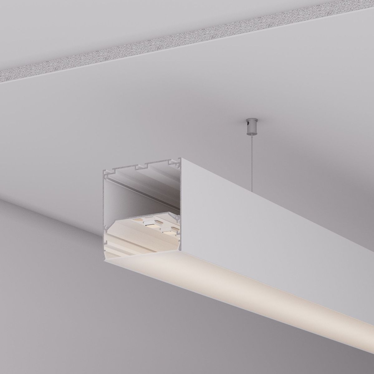 Профиль Arlight LINE-M-7575-2500 WHITE 058158