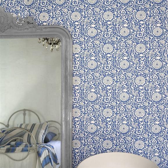 Обои Designers Guild PDG1147/07 Shaqui Cobalt