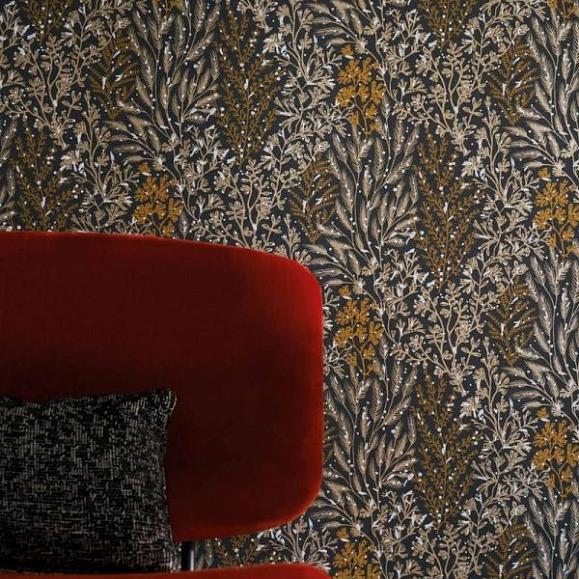 Обои Casamance 74350528 Isoete Noir