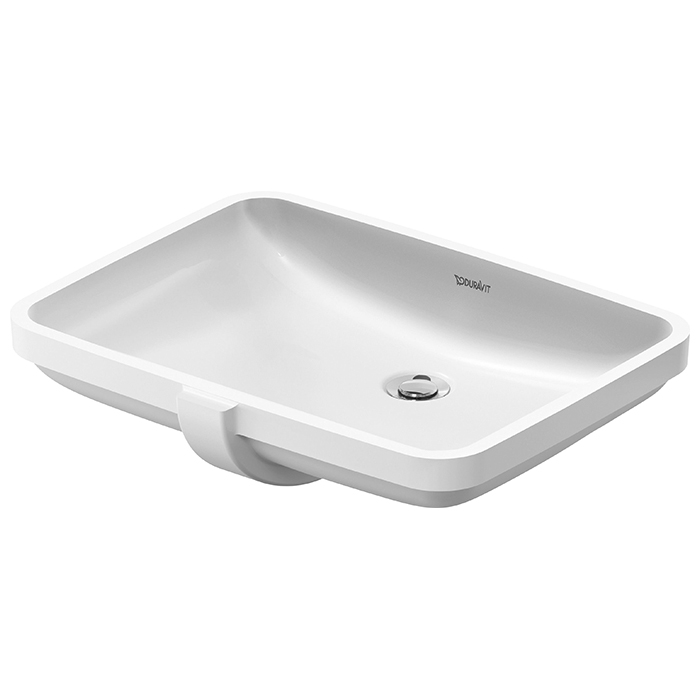 Duravit No 1 Раковина 55х40см., встраиваемая снизу, без отв., с переливом, цвет: белый глянцевый