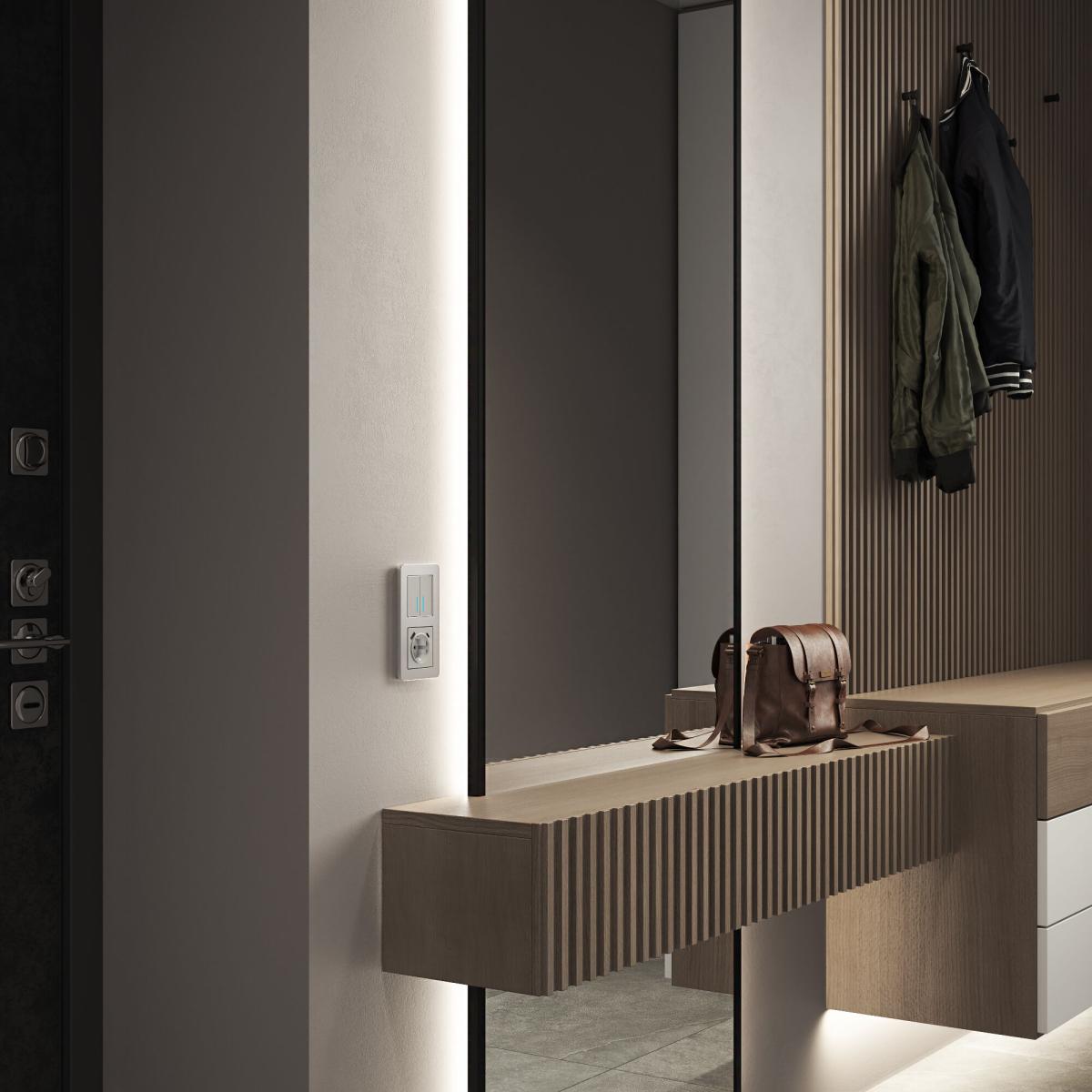 Рамка на 2 поста Werkel Platinum алюминий 4690389184444 W0022606