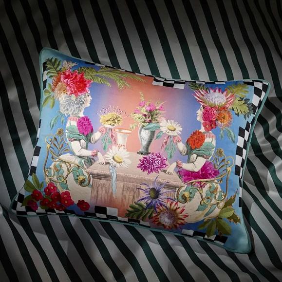 Подушка CCCL0661, Fleurs Jumelles, Mosaique, Christian Lacroix 60 x 45см