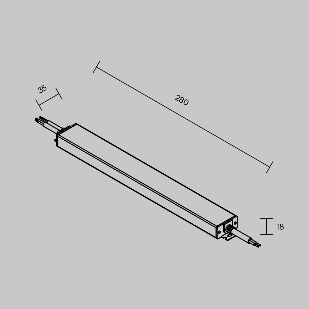 Блок питания Maytoni Led Strip PSL023 24В 60Вт IP 67 822010