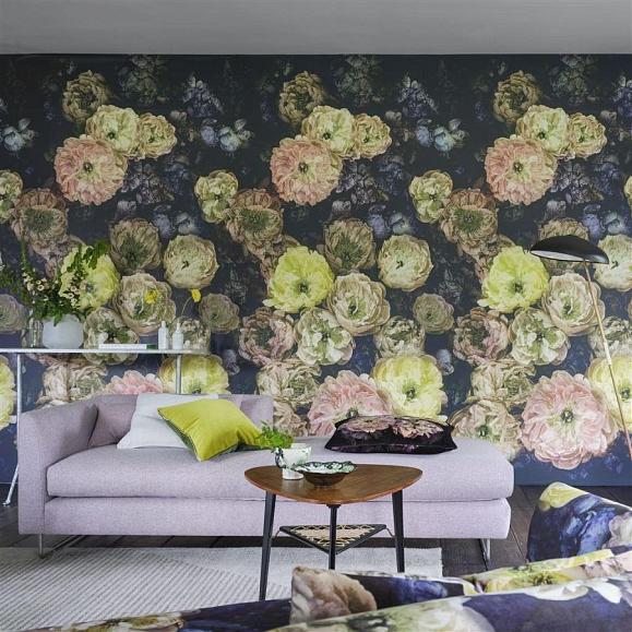 Панно Designers guild PDG1107/02 Le Poème de Fleurs Midnight