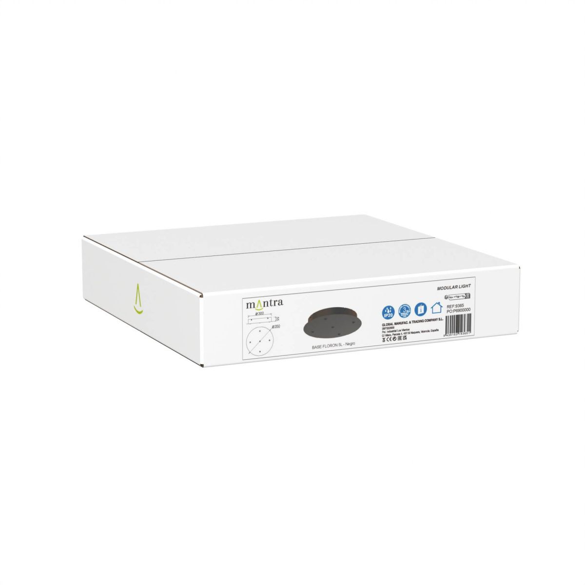 Основание потолочное 5L Mantra Modular Light Florones 9365