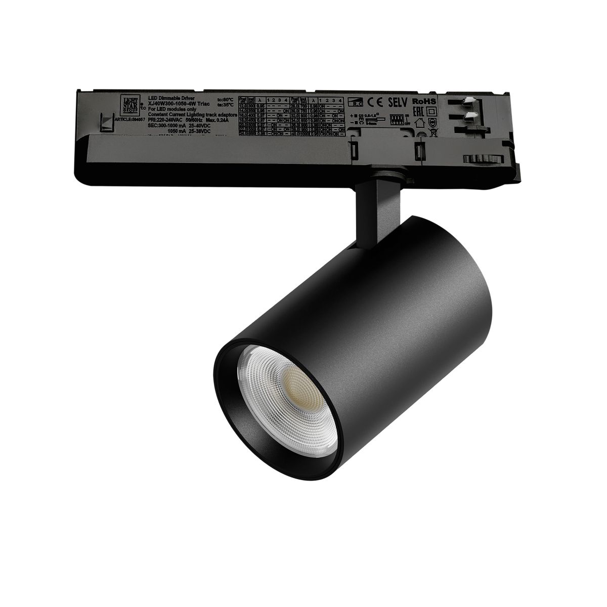 Трековый трехфазный светильник Quattro LED с управлением TRIAC Lightstar Alta Base A5247TRIAC