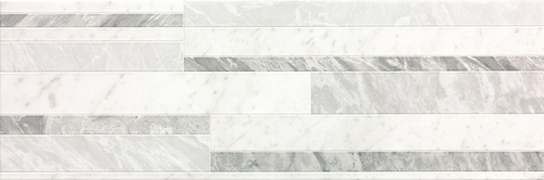 Настенная плитка Roma Diamond Deco White Brillante 25х75