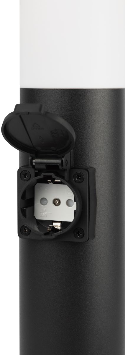 Ландшафтный светильник ЭРА Беллона GBF-103-1-BL-0650 230В Е27 IP54 черный с розеткой Б0071048