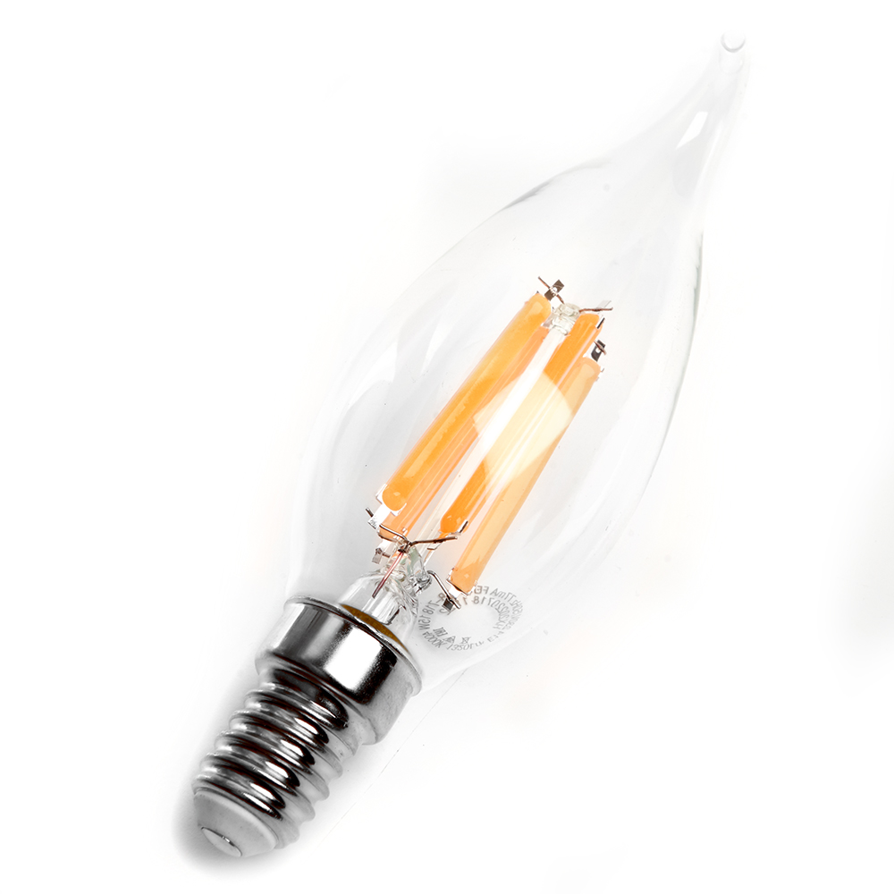 Лампа светодиодная Feron LB-718 Свеча на ветру E14 15W 2700K 38261