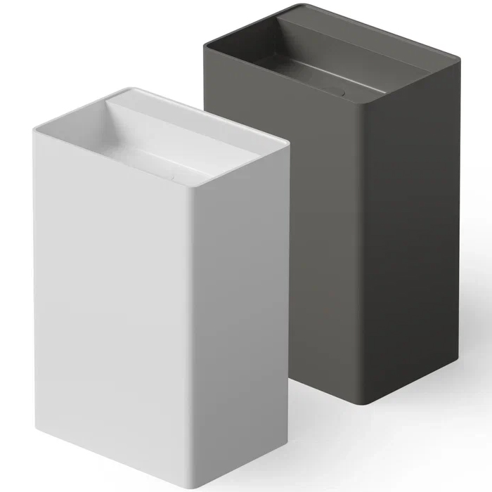 Dea Design Pedestal Basin Раковина 60х42х90см., напольная, без отв., Solid Surface, цвет: White №18