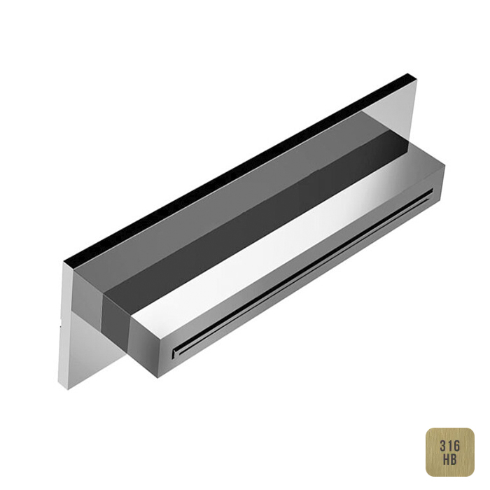 Almar Waterfalls Излив для ванны 34.6х8см., настенный, "водопад", цвет: High Brass Brushed PVD