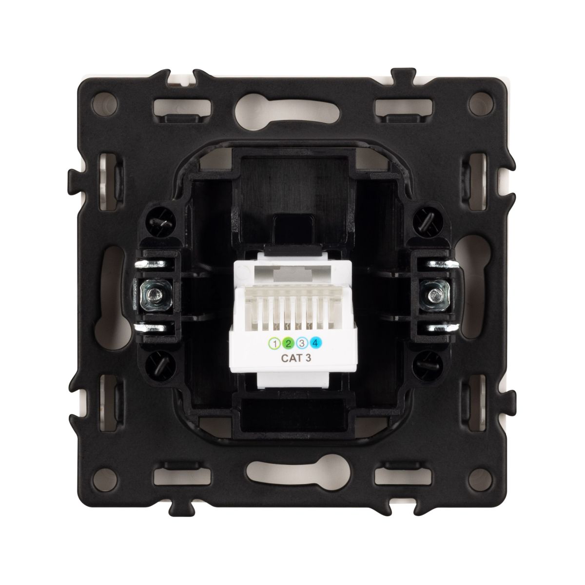 Механизм телефонной розетки Arlight SCT-NOBE-MTL1-SFPL-CA (RJ-11, 4C) (Кашемир) 061892
