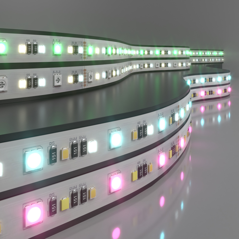 Светодиодная лента Elektrostandard 24V 16W 90Led 5050+2835+2835 IP20 MIX RGB/теплый белый/холодный белый, 5м 4690389172328 a053707