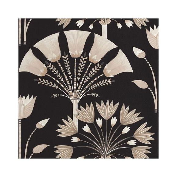 Обои Caselio 105279024 Majestic Noir irise