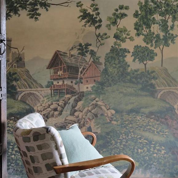 Панно John Derian PJD6011/01 Castle Scene 1 Forest