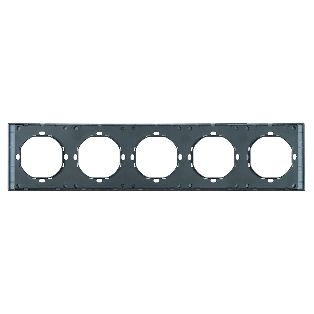 Рамка 5-местная Stekker Мия PFR00-3005-05 черный бархат 50465