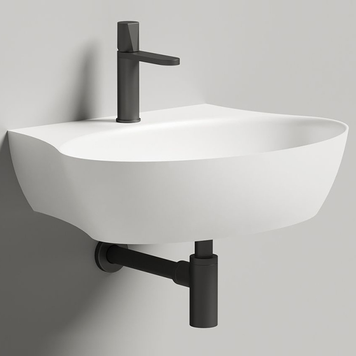 Salini Alda Wall 02 Раковина 58х45х15cм, с 1 отв., материал: S-Stone, цвет: белый матовый