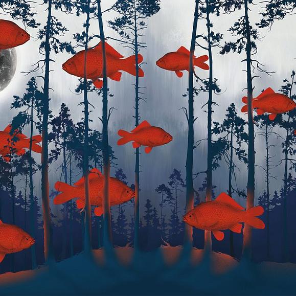 Панно Hygge Wall H10751 Magic Forest Blue