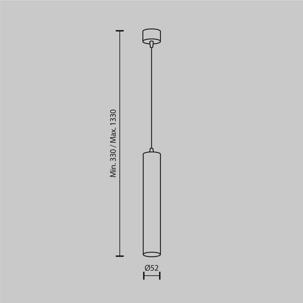 Подвесной светильник Maytoni Focus LED P072PL-L12B4K-1