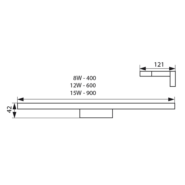 Подсветка для зеркал Kanlux Asten Led IP44 12W-NW 26681