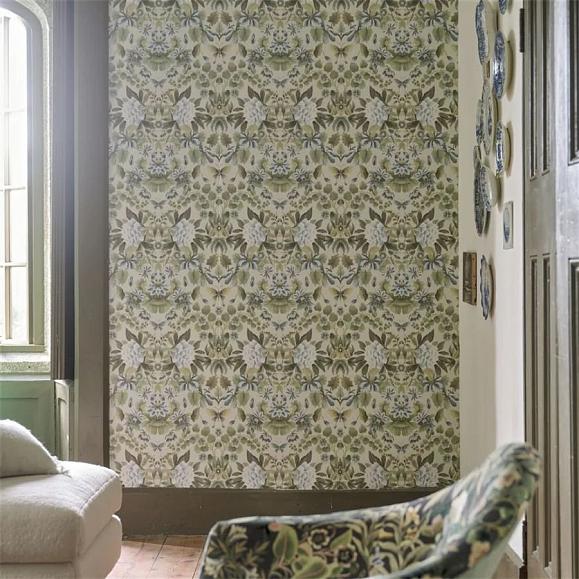 Обои Designers Guild PDG1156/02 Ikebana Damask Eau de Nil