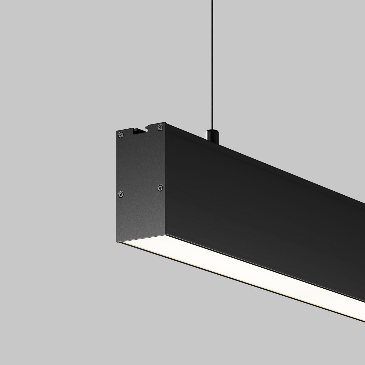Линейный подвесной светильник Maytoni Technical 4000K 35x67 (Черный, 1 м) LL312044