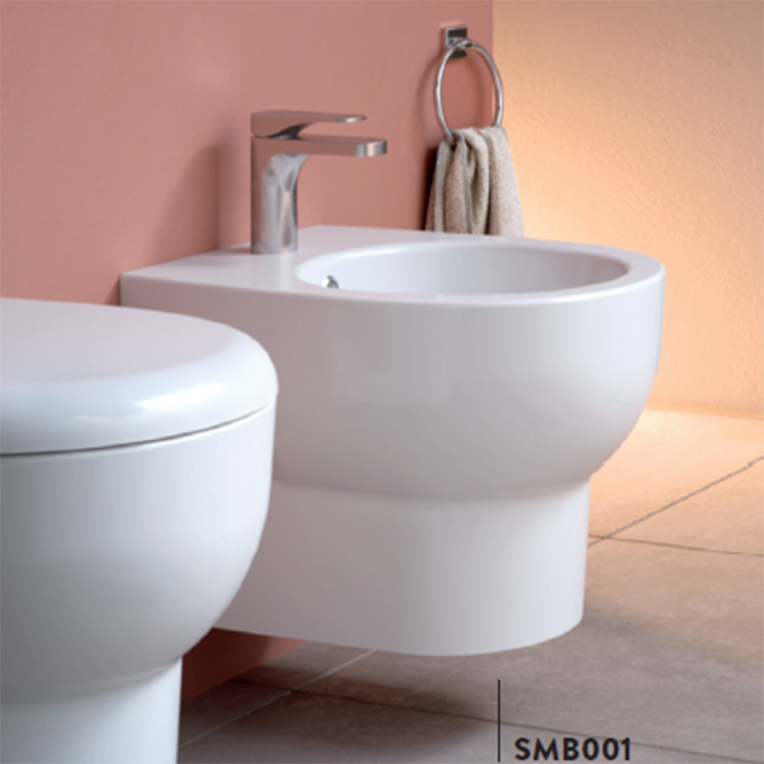 ARTCERAM/HIDRA SMARTY Биде подвесное 35х50 см, с 1 отв под смеситель, цвет: белый