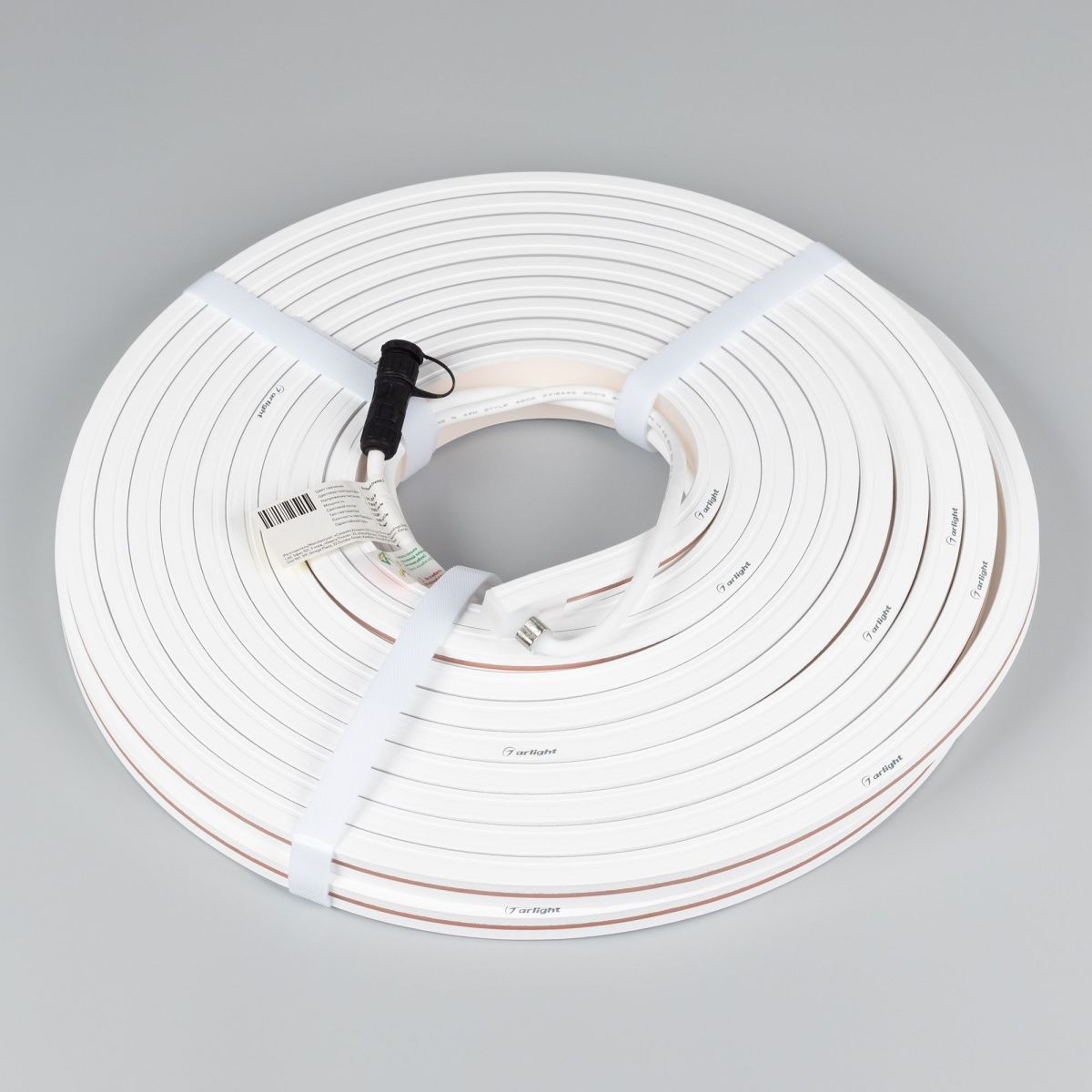 Светодиодная герметичная лента Arlight MOONLIGHT-TOP-X320-13x12mm 24V Day4000 (5 W/m, IP67, sauna, 15m, wire x2) 051131