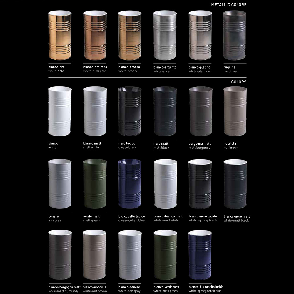 Kerasan Artwork Barrel Раковина 45х90 см, без отв., напольная, слив в пол, в комплекте сифон, цвет: белый