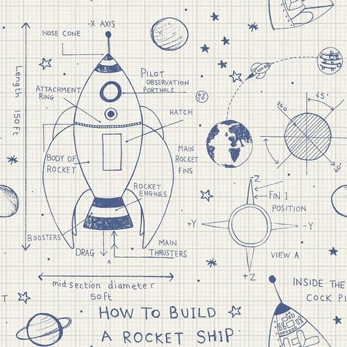 Обои Architector Little Genius DA60702 Rocket Ship