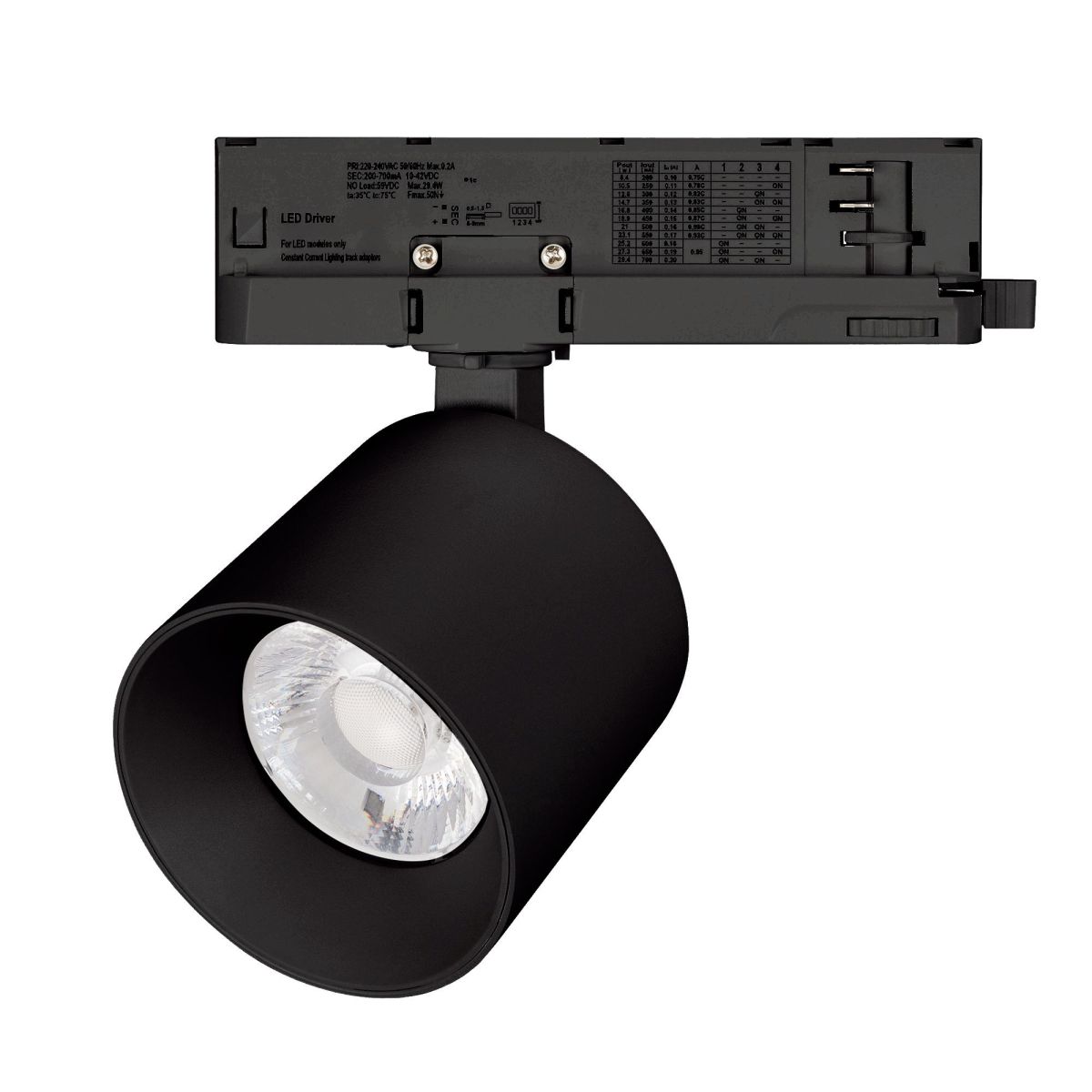 Трековый трехфазный светильник Arlight LGD-DYKE-4TR-R90-26W Day4000 (BK, 20 deg, 230V) 052136