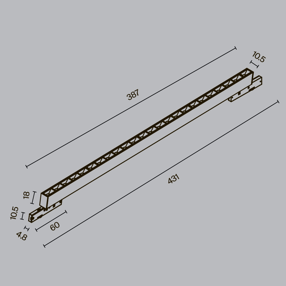 Трековый светильник Maytoni Technical Points Levity TR193-1-20W4K-M-B