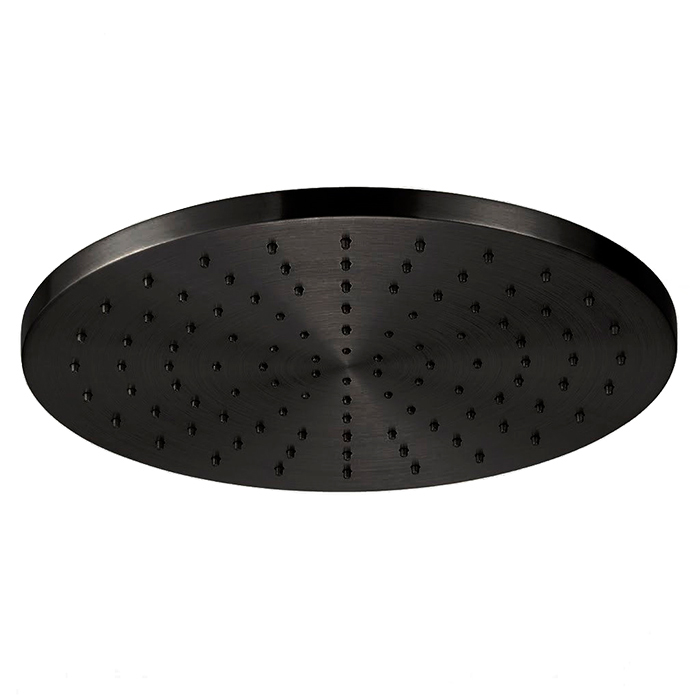 Almar Round Верхний душ круглый, 300 мм, латунь, цвет: Absolute Black Brushed PVD
