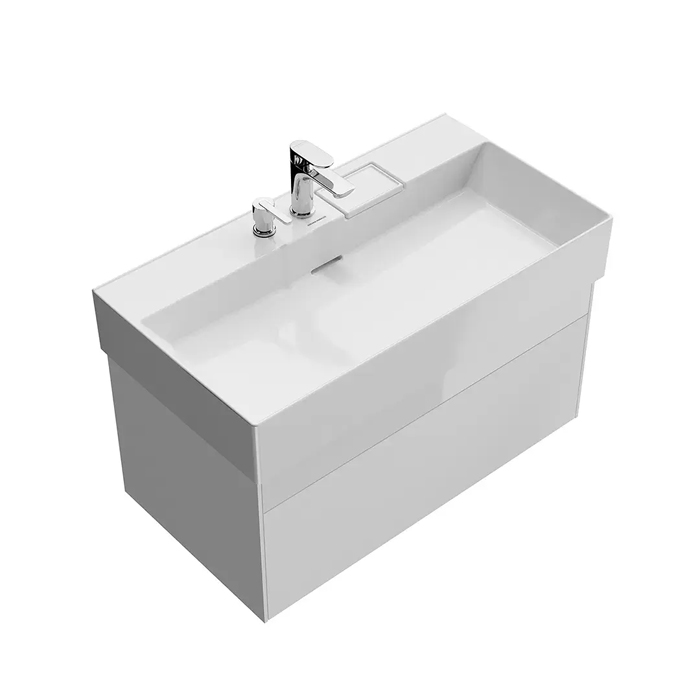 Kerama Marazzi Logica Тумба подвесная 86.8x46x40.3см., 2 ящика, цвет: белоснежный