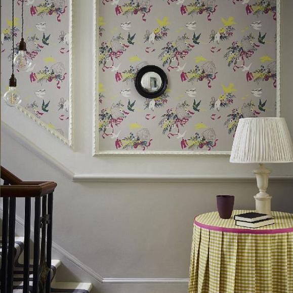 Обои Little Greene 0263VOFRENC Volières French Grey