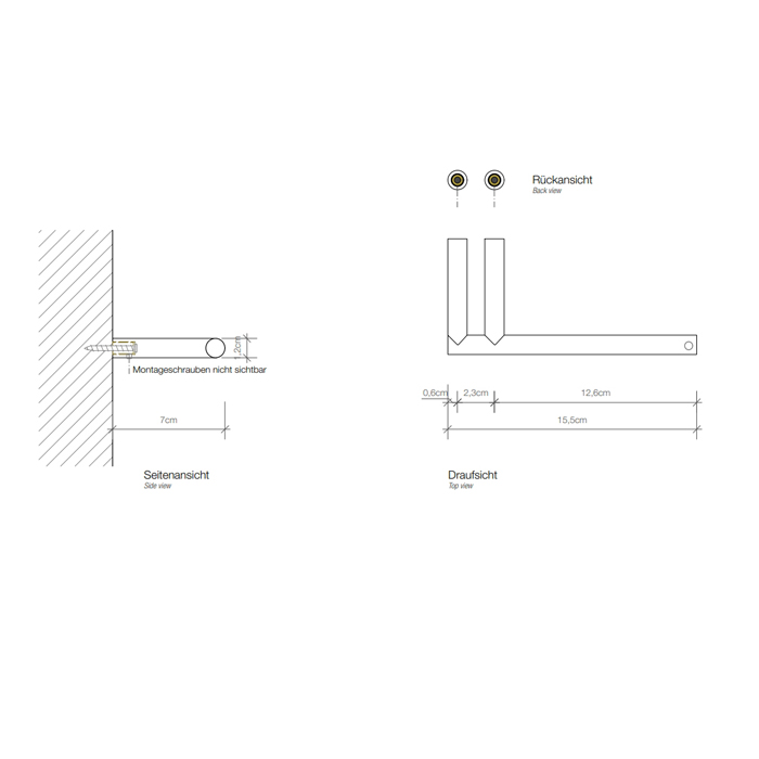Decor Walther Mikado TPH1 Держатель туалетной бумаги, подвесной, цвет: сталь матовая