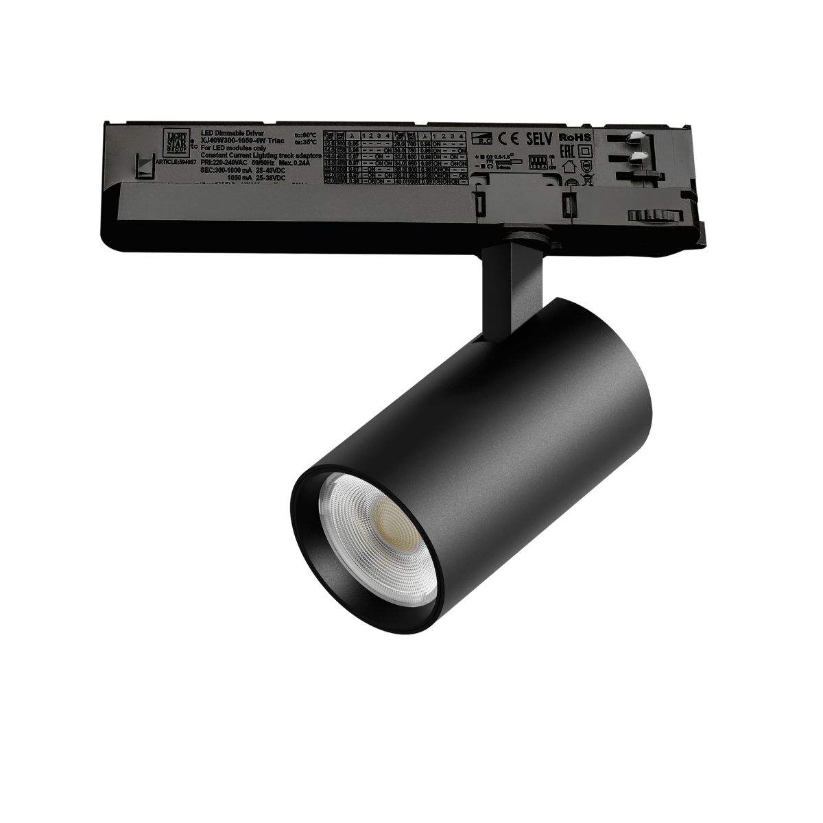 Трековый трехфазный светильник Quattro LED с управлением TRIAC Lightstar Alta Base A5147TRIAC